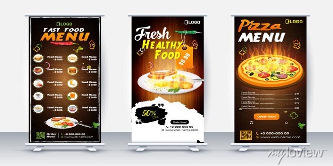 Why does a restaurant need a pole, ROLL UP or FLY BANNER