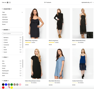 Shopify collection filter by Boost