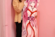 What kind of material is used for the Vograce Custom Body Pillow?